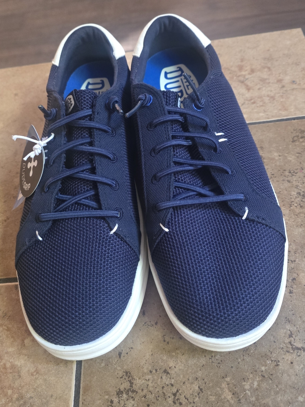 Hey Dude Men’s Navy Casual Lace-Up Sneakers - Size 10